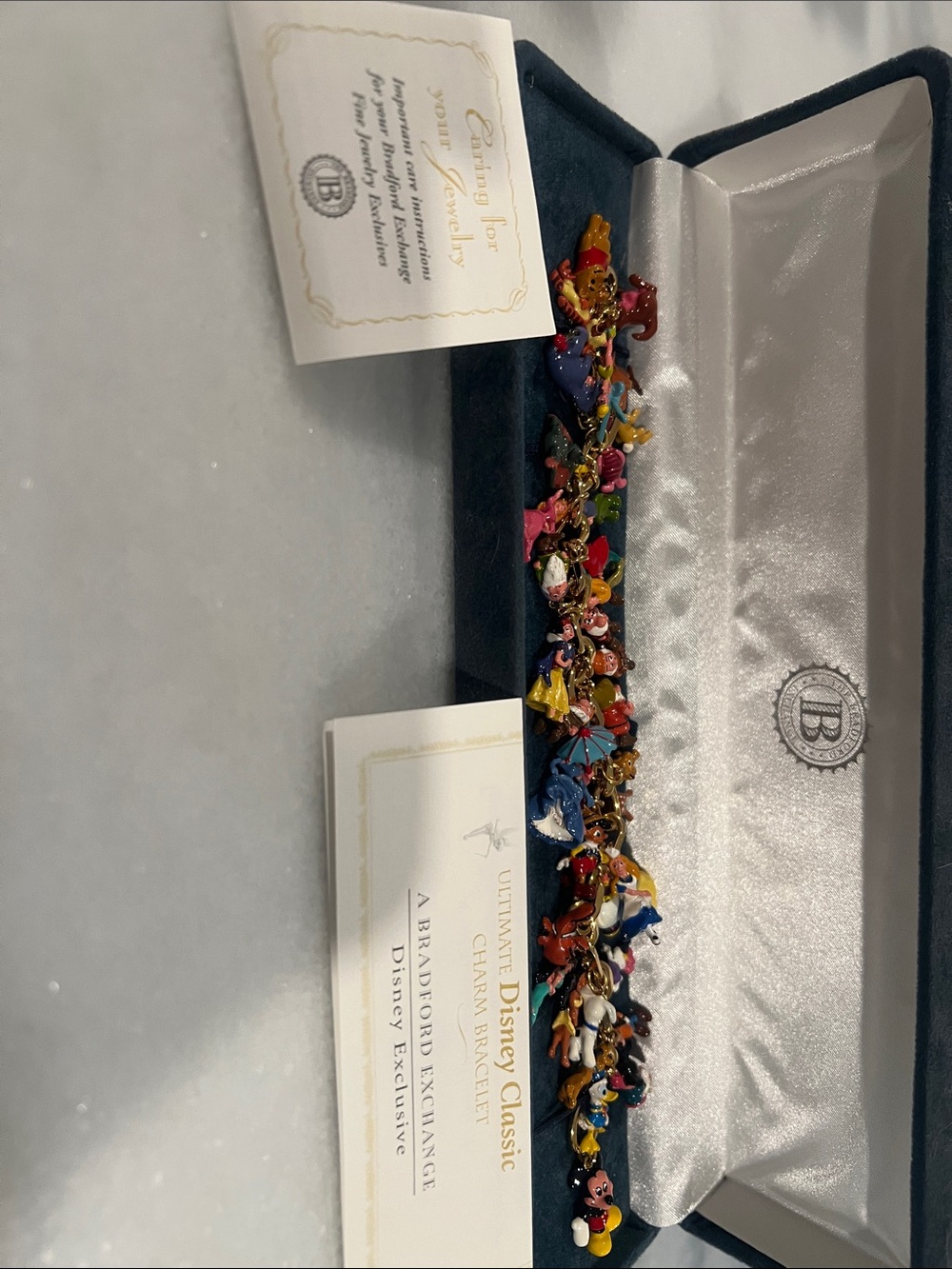 Bradford Exchange Disney Classic 37 Character Charm Bracelet Complete Set